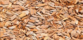 Holz-Biomasse in Hackschnitzelform